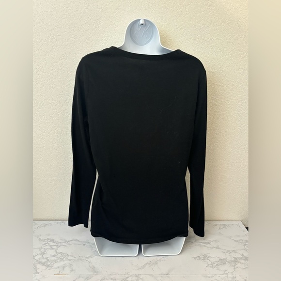 No Boundaries Black Top Womens Juniors XL 15-17 Long Sleeve Pullover Shi… - Picture 3 of 4